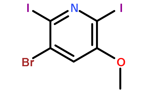 3-溴-2,6-二碘-5-甲氧基吡啶