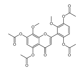 2-(3,6-Diacetoxy-2-methoxyphenyl)-8-methoxy-4-oxo-4H-chromene-5,7 -diyl diacetate