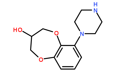 2H-1,5-苯并二噁庚-3-醇,  3,4-二氢-6-(1-哌嗪基)-