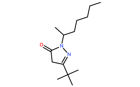 5-叔丁基-2-(1-甲基-己基)-2,4-二氢-吡唑-3-酮