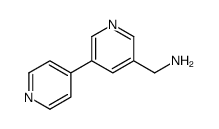(5-pyridin-4-ylpyridin-3-yl)methanamine