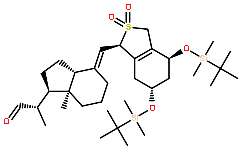 4-[[(4S,6R)-4,6-双[[叔丁基二甲基硅]氧基]-1,3,4,5,6,7-六氢-2,2-二氧代苯并[c]噻吩-1-基]亚甲基]八氢-a,7a-二甲基-1H-茚-1-乙醛