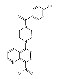 (4-chlorophenyl)-[4-(8-nitroquinolin-5-yl)piperazin-1-yl]methanone