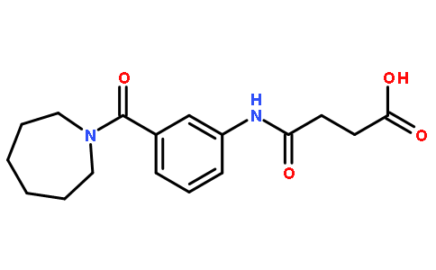 4-[3-(1-Azepanylcarbonyl)anilino]-4-oxobutanoic acid