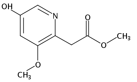 2-(5-羟基-3-甲氧基吡啶-2-基)乙酸甲酯