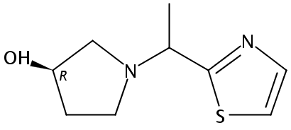 (3R)-1-[1-(1,3-thiazol-2-yl)ethyl]pyrrolidin-3-ol