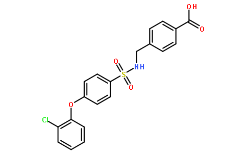 4-[({[4-(2-Chlorophenoxy)phenyl]sulfonyl}amino)methyl]benzoic aci d
