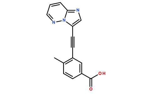 苯甲酸3-(2-咪唑并(1,2-b)哒嗪-3-基乙炔基)-4-甲基