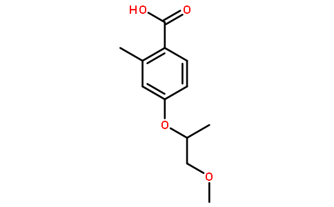 4-(1-甲氧基丙烷-2-基氧基)-2-甲基苯甲酸