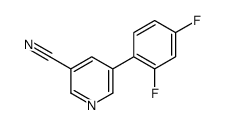 5-(2,4-difluorophenyl)pyridine-3-carbonitrile