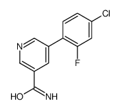 5-(4-chloro-2-fluorophenyl)pyridine-3-carboxamide