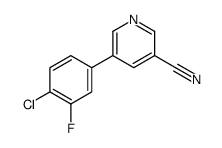 5-(4-chloro-3-fluorophenyl)pyridine-3-carbonitrile