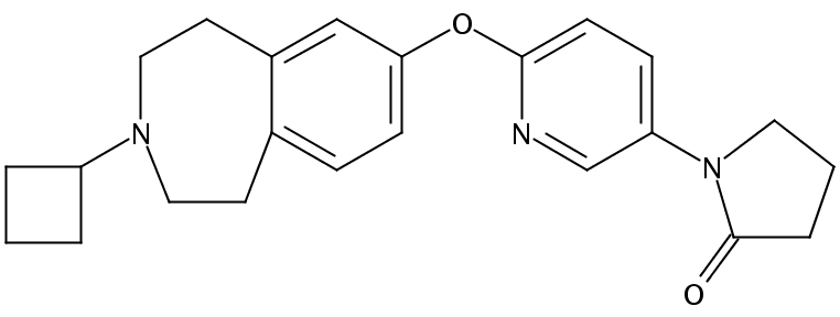 1-(6-((3-Cyclobutyl-2,3,4,5-tetrahydro-1H-benzo[d]azepin-7-yl)oxy)pyridin-3-yl)pyrrolidin-2-one