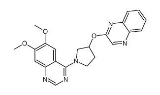 6,7-二甲氧基-4-[(3R)-3-(2-喹喔啉基氧基)-1-吡咯烷基]喹唑啉