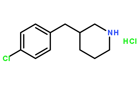 3-[(4-chlorophenyl)methyl]piperidine