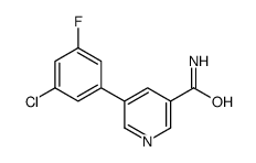 5-(3-chloro-5-fluorophenyl)pyridine-3-carboxamide