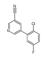 5-(2-chloro-5-fluorophenyl)pyridine-3-carbonitrile