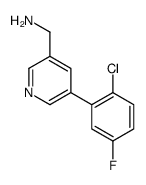 [5-(2-chloro-5-fluorophenyl)pyridin-3-yl]methanamine