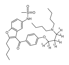 N-[2-butyl-3-[4-[1,1,2,2,3,3-hexadeuterio-3-(dibutylamino)propoxy]benzoyl]-1-benzofuran-5-yl]methanesulfonamide