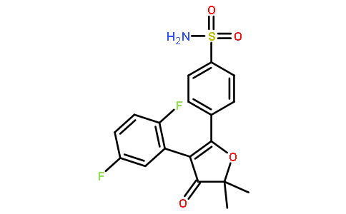 4-[3-(2,5-二氟苯基)-4,5-二氢-5,5-二甲基-4-氧代-2-呋喃]-苯磺胺