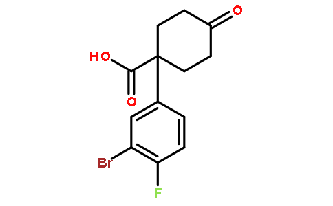 1-(3-溴-4-氟苯基)-4-氧代环己烷羧酸