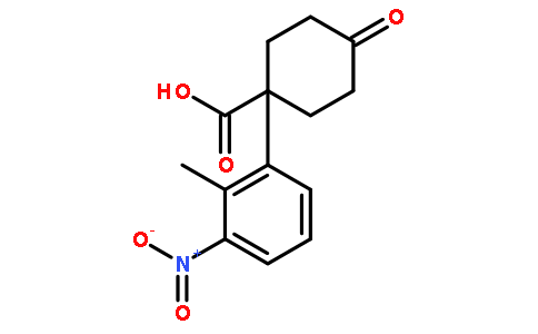 1-(2-甲基-3-硝基苯基)-4-氧代环己烷羧酸