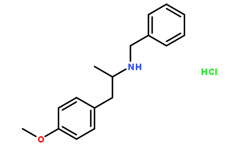 4-甲氧基-alpha-甲基-N-(苯甲基)苯乙胺盐酸盐