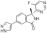 (3R)-3-(5-氟-4-嘧啶基)-2,3-二氢-3-甲基-6-(1H-吡唑-4-基)-1H-异吲哚-1-酮