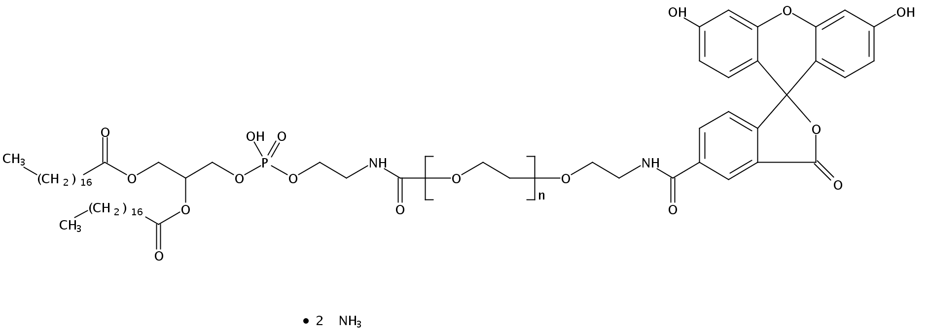 1,2-distearoyl-sn-glycero-3-phosphoethanolamine-N-[poly(ethylene glycol)2000-N'-carboxyfluorescein] (ammonium salt)