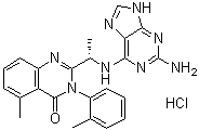 2-[(1S)-1-[(2-氨基-9H-嘌呤-6-基)氨基]乙基]-5-甲基-3-(2-甲基苯基)-4(3H)-喹唑啉酮盐酸盐