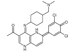 1-[6-(3,5-二氯-4-羟基苯基)-4-[[反式-4-[(二甲基氨基)甲基]环己基]氨基]-1,5-萘啶-3-基]-乙酮