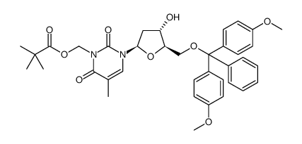 Thymidine, 5'-O-[bis(4-methoxyphenyl)phenylmethyl]-3-[(2,2-dimethyl-1-oxopropoxy)methyl]