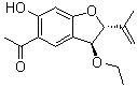 (-)-1-[(2R*,3S*)-3-乙氧基-2,3-二氢-6-羟基-2-(1-甲基乙烯基)-1-苯并呋喃-5-基]乙酮