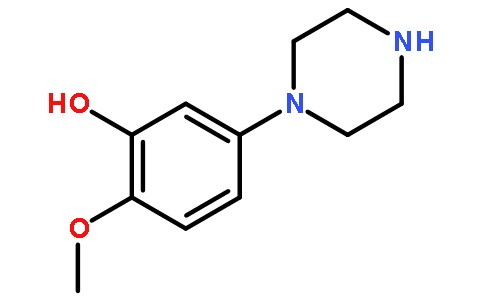 2-甲氧基-5-哌嗪-1-苯酚