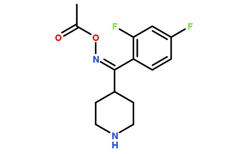 (1Z)-(2,4-二氟苯基)-4-哌啶基甲酮肟醋酸盐