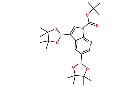 3,5-双(4,4,5,5-四甲基-1,3,2-二噁硼烷-2-基)-1H-吡咯并[2,3-b]吡啶-1-羧酸叔丁酯