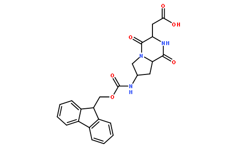 Fmoc-(2s,6s,9s)-6-氨基-2-羧基甲基-3,8-二氮杂双环-(4,3,0)-壬烷-1,4-二酮