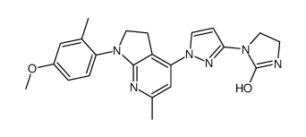 1-[1-[1-(4-methoxy-2-methylphenyl)-6-methyl-2,3-dihydropyrrolo[2,3-b]pyridin-4-yl]pyrazol-3-yl]imidazolidin-2-one