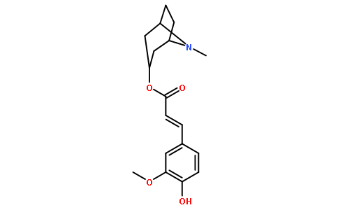 Tropanyl 3-hydroxy-4-methoxycinnamate