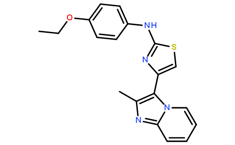 N-(4-乙氧基苯基)-4-(2-甲基咪唑并[1,2-a]吡啶-3-基)噻唑-2-胺