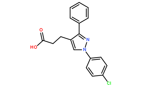 1-(4-氯苯基)-3-苯基吡唑-4-丙酸