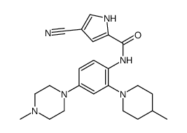 4-cyano-N-[4-(4-methylpiperazin-1-yl)-2-(4-methylpiperidin-1-yl)phenyl]-1H-pyrrole-2-carboxamide