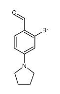 Benzaldehyde, 2-​bromo-​4-​(1-​pyrrolidinyl)​-