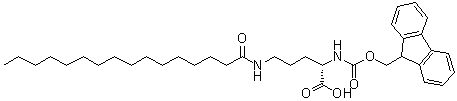 N2-[(9H-芴-9-基甲氧基)羰基]-N5-(1-氧代十六烷基)-L-鸟氨酸