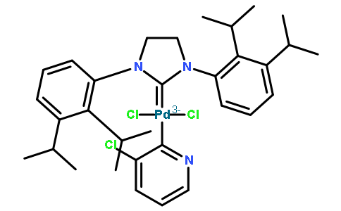 (1,3-双(2,6-二异丙基苯基)咪唑亚基)(3-​氯吡啶基)二氯化钯(II)