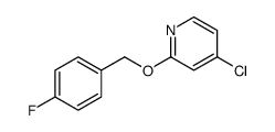 4-chloro-2-[(4-fluorophenyl)methoxy]pyridine