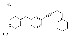 4-[[3-(4-piperidin-1-ylbut-1-ynyl)phenyl]methyl]morpholine