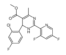 methyl (4R)-4-(2-chloro-4-fluorophenyl)-2-(3,5-difluoropyridin-2-yl)-6-methyl-1,4-dihydropyrimidine-5-carboxylate