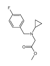[Cyclopropyl-(4-fluorobenzyl)amino]acetic acid methyl ester