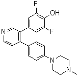 2,6-二氟-4-[4-[4-(4-甲基-1-哌嗪基)苯基]-3-吡啶基]苯酚
